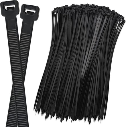 Kabelbinders UV-bestendig 100mm x 2,5mm - 100 stuks voor auto, fiets, computer en industrie