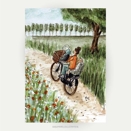 fietsen in de natuur