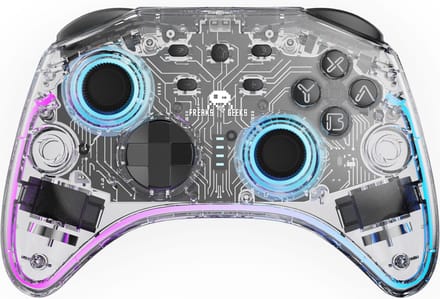 Freaks And Geeks Draadloze Wireless Controller - Transparant - Wireless Controller - Nintendo Switch