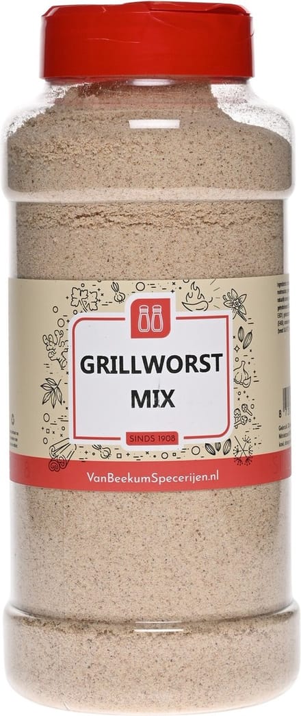 Van Beekum Specerijen - Grillworst Mix - Strooibus 500 Gram