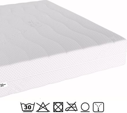 Matras - 80x190 - 7 zones - koudschuim - premium plus tijk - 14 cm - medium