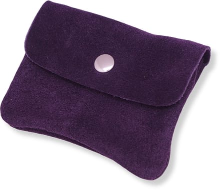 Bijoutheek Portemonnee Leer Italiaans Suede Paars