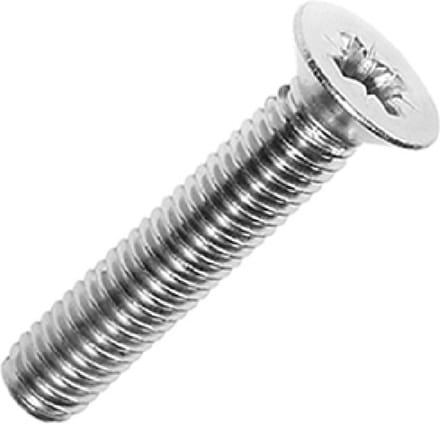 Metaalschroefverzinkt m6x12 mm kruiskop platkop din965 ( a 200 st )