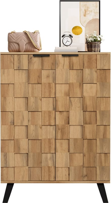 Schoenenkast - Modern - Vijf Vakken - 80,5 x 35 x 109,5 cm - Verstelbare Planken