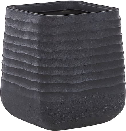 PARIKIA - Plantenbak - Zwart - 49 cm - Polyresin