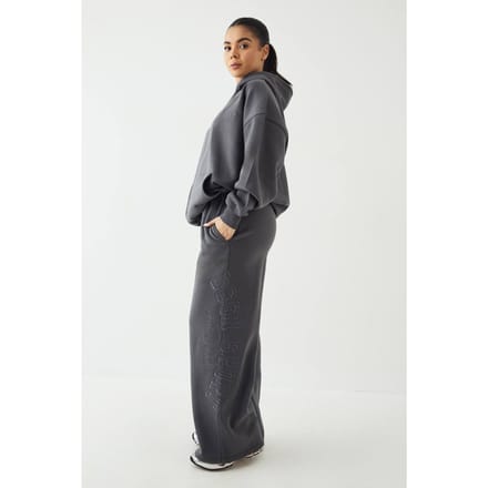 Dames DSGN Studio Sport Training Club Rechte Pijp Jogger | Houtskool | Maat: XL