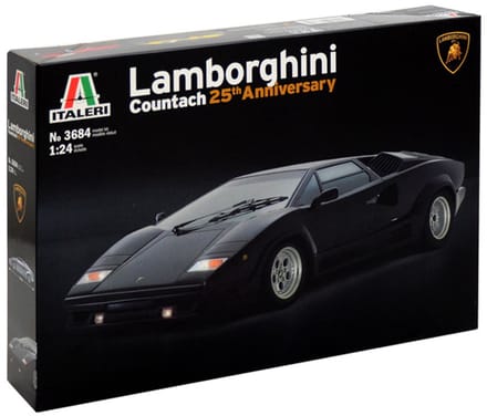 Italeri Modelbouwpakket Auto - 3684 Lamborghini Countach - 25th Anniversary Plastic - 1:24 - Modelbouw