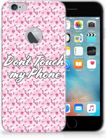 Apple iPhone 6 Plus | 6s Plus Silicone-hoesje Flowers Pink DTMP