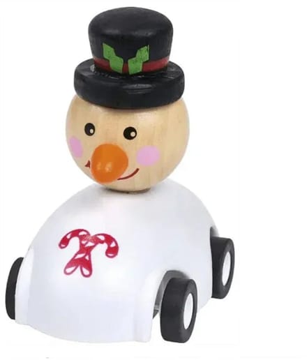 Kerst Pullback Sneeuwpop - Speelgoedvoertuig