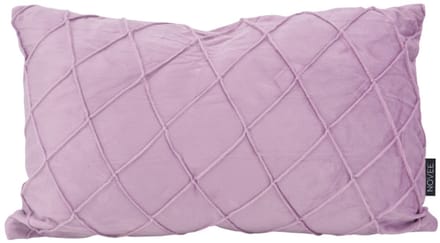 Sierkussen Velvet Cross Lila | 30x50 cm | Velvet/Polyester