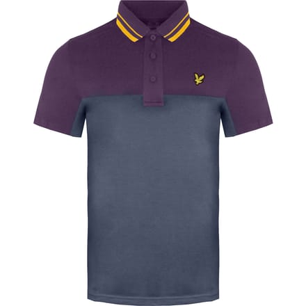 Lyle & Scott Kendall Heren Grijs/Paars Poloshirt