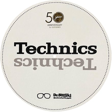 Dr. Suzuki X Technics 12" 50th Limited Edition, white - Slipmat voor platenspeler