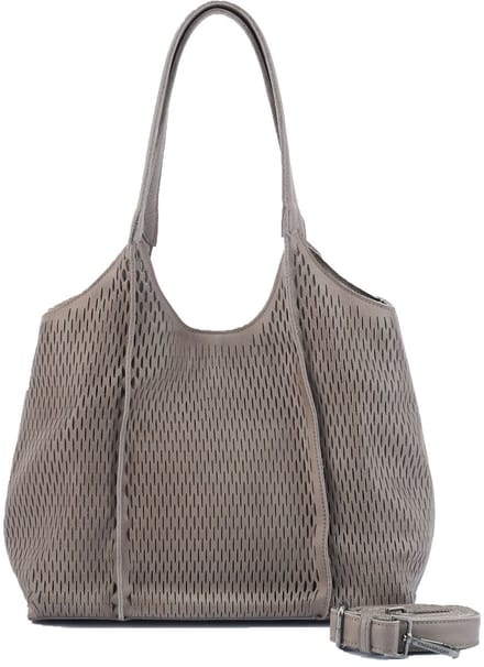 FREDsBRUDER Leren schoudertas Soft Cut Hobo Bag Muddy Khaki Brown bruine