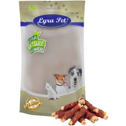 1 - 10 kg Lyra Pet® kauwrollen met natuurlijke eendenborst