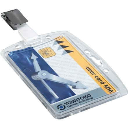 Veiligheidspashouder Durable 8005 dicht met clip 54x85mm