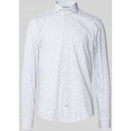 Slim fit zakelijk overhemd met knoopsluiting, model 'Pares'