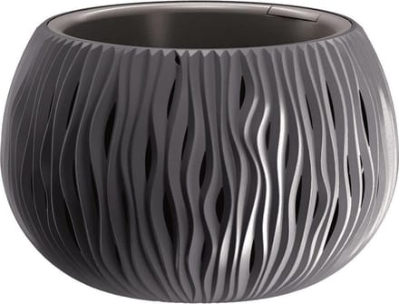 Bloemschaal Plantschaal Sandy Bowl 29cm ANTRACIET Prosperplast