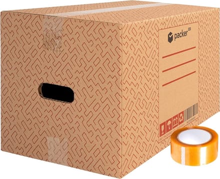 Set van 20 Verhuisdozen en Opslagdozen met Handvatten en Plakband Robuust