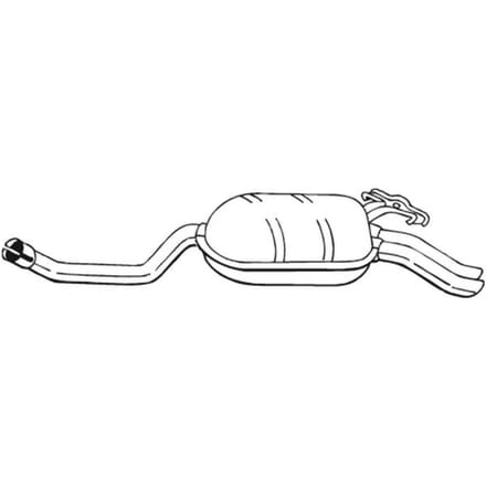 Geluiddemper achter BOSAL 175-339
