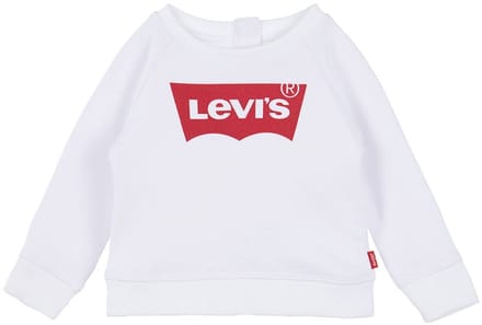 Levi´s ® Kids Ket Item Logo Sweatshirt Wit 9 Months Meisje