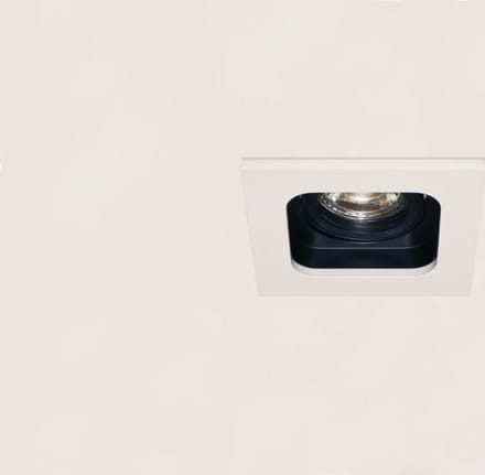 Artdelight - Inbouwspot Moggio 1 lichts GU10 wit zwart