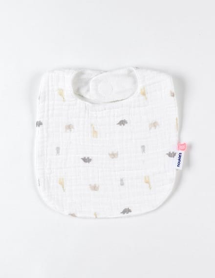 Noukie's - 3 pack - Slabbetjes - Animal - 0 / 12 maand