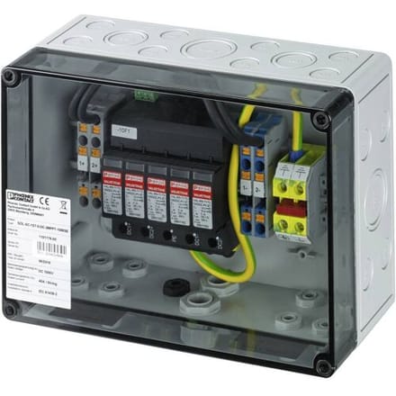 Phoenix PV Overspanningsbeveiliging Behuizing TYPE 2 DC +/- 2 MPPT Terminal