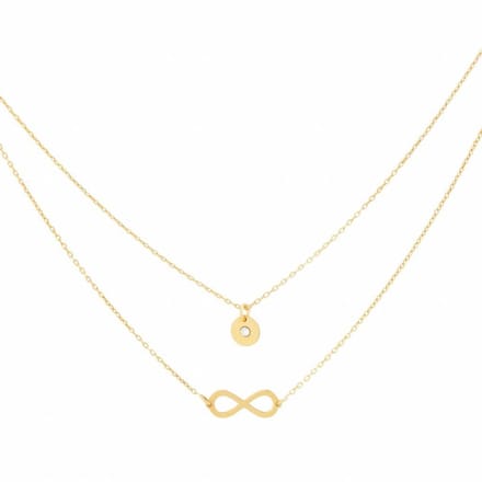 Collier infinity en zirkonia