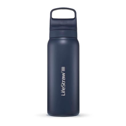 LifeStraw waterfilterfles Go 2.0 RVS Aegean Sea Blue geïsoleerd 1 liter - Blauw