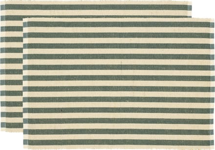 Södahl Statement Stripe Placemat 33 x 48 cm 2 stuks Green