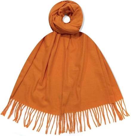 Lange Warme Sjaal - Effen - Oranje - 180 x 73 cm (823323024#)