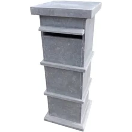 Vasp Pakketbrievenbus Pamplona - Natuursteen - Blauw - 40x105x40cm