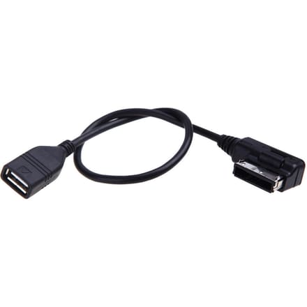 Adapter voor A3 A4 A5 A6 A8 Q5 Q7 Q8 Muziekinterface AMI MMI naar USB-kabel black
