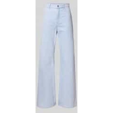 straight fit jeans met logopatch