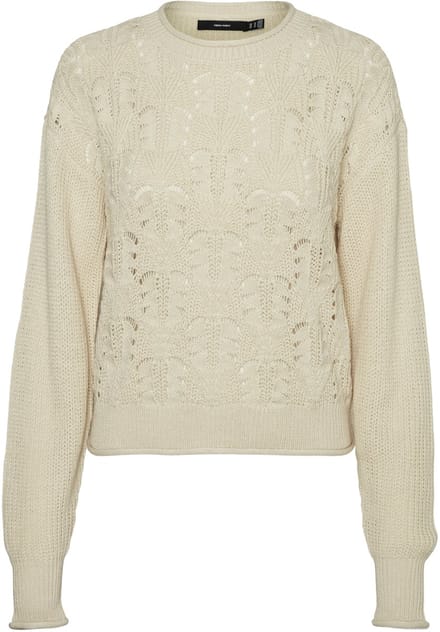 VERO MODA - VMCRUSH LS O-NECK PULLOVER BOO - Dames - Gebreide truien