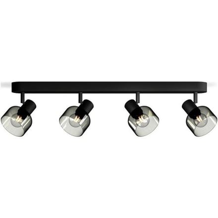 Philips Sleet Spot - Plafondspot met vier lichtpunten - Met gerookt glas - Kleine fitting E14