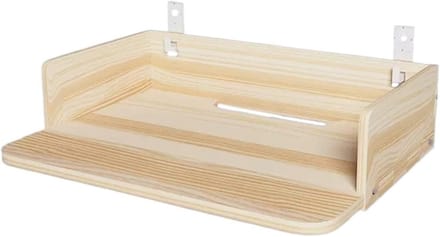 Projector Beugel - Houten Plank - Thuisbioscoop Inrichting - Massief Hout - Maat L - Houtkleur