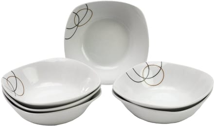 Set van 6 graansaladekommen Kijk 14,6cm