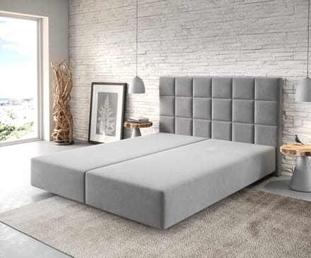 Boxspring-frame Dream-fine microvezel pastel grijs 160x200