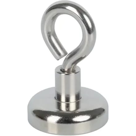 Fix-o-moll Magneet Met Haak - Oogmagneet - Neodymium - 20x31mm - 2 Stuks