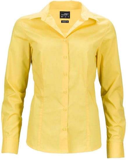 Daiber Dames/dames Longsleeve Business Shirt (Geel)