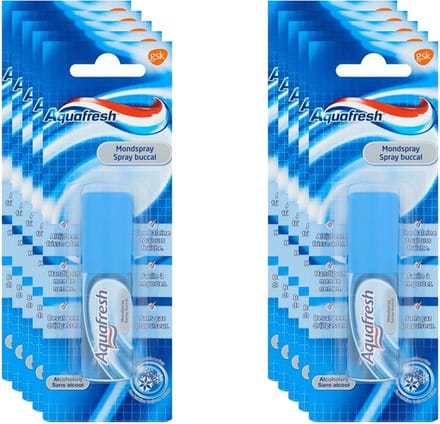 Aquafresh Mondspray - Voordeelverpakking 10 x 15 ml