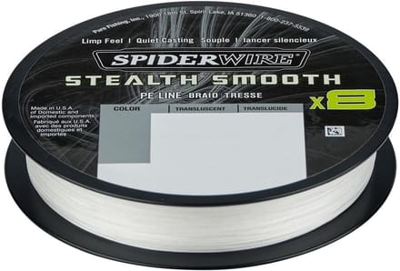 Spiderwire Stealth Smooth8 Vislijn 0.23mm 150m Gevlochten Translucent