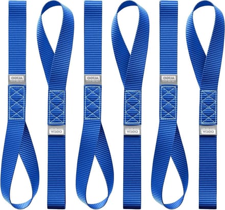Zachte Lussen - Spanbanden - Vastzetten van Ladingen - Heavy Duty Polyester - 43 cm - Blauw