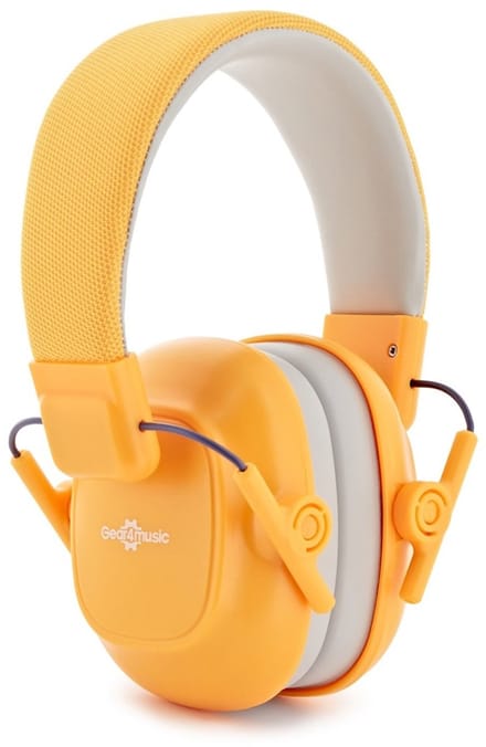Gekleurde oorbeschermers voor kinderen van Gear4music, Geel