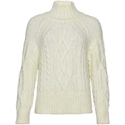 Superdry - Gebreide kabeltrui met hoge hals - Dames - Sweaters