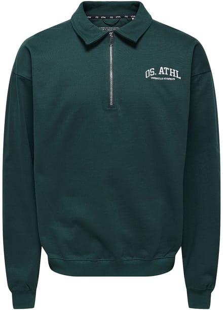 Only & Sons Rugby Half Zip Sweater Heren - Maat XL