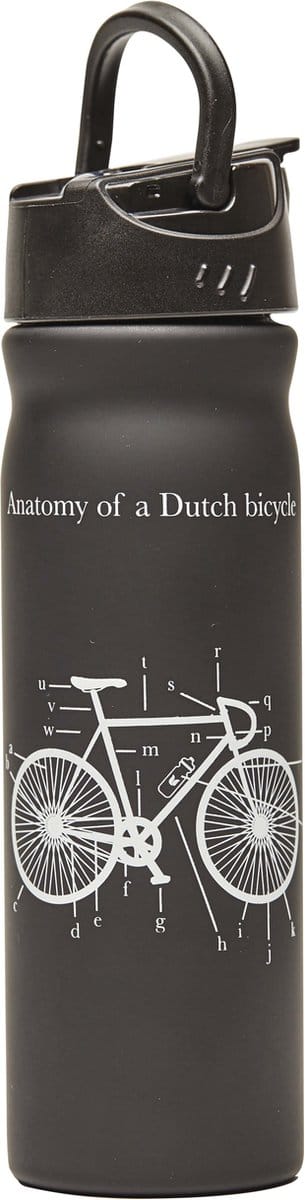 Retulp - Dutchies Anatomy of a Dutch Bicycle Drinking Bottle with Straw 500 ml