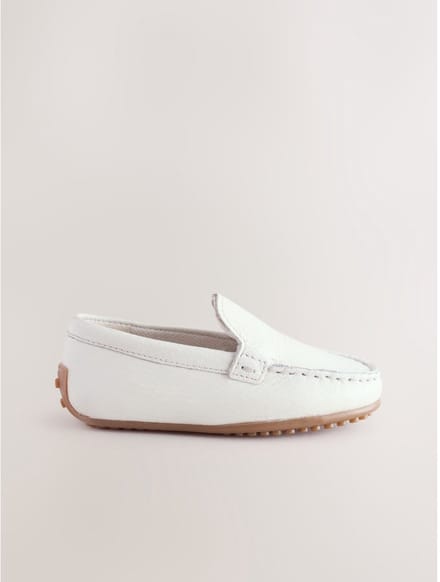 Next - Jongens - Suède instaploafers - Wit
