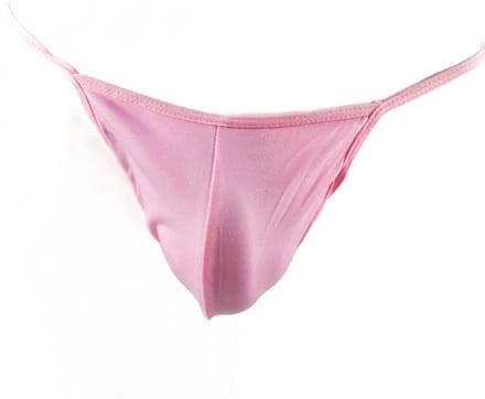 BamBella ® - ondergoed - maat Onesize S M L - heren string onderbroek Roze kant mannen